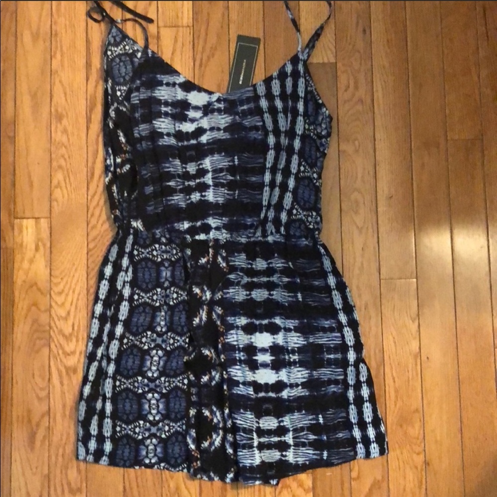 BCBG blue romper sz M